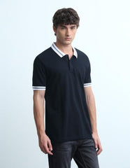 Flying Machine Men's Solid Regular Fit Polo Shirt