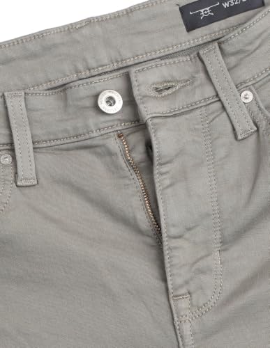 Flying Machine Light Olive Solid Cotton Slim Fit Men's Jeans