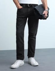 Flying Machine Men's Freddie Slim Straight Fit Whiskered Jeans