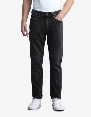 Flying Machine Men's Freddie Slim Straight Fit Whiskered Jeans
