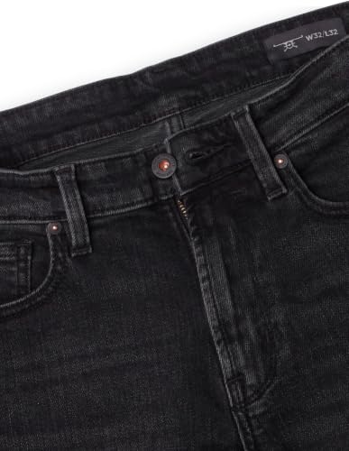 Flying Machine Men's Freddie Slim Straight Fit Whiskered Jeans