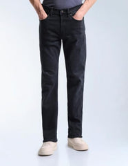 Flying Machine Men Indigo Solid Slim Fit Straight Leg Men's Jeans