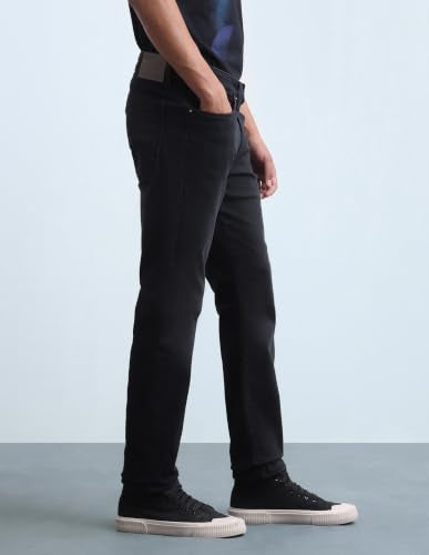 Flying Machine Men's Mid Rise Freddie Slim Straight Fit Jeans