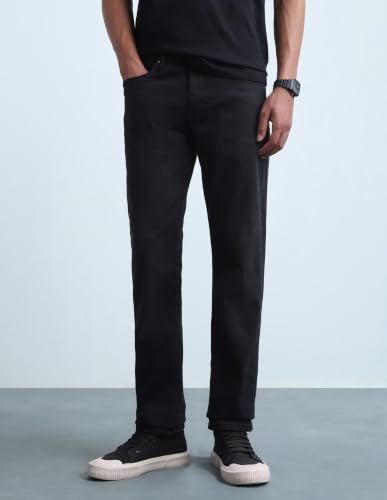 Flying Machine Men's Mid Rise Freddie Slim Straight Fit Jeans