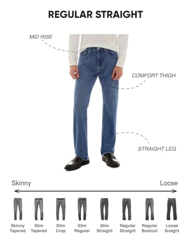 Flying Machine Blue Solid Cotton Blend Straight Fit Men's Jeans