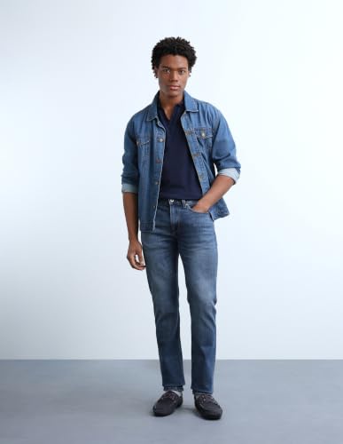 Flying Machine Medium Blue Solid Slim Fit Men's Jeans