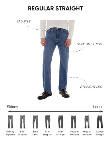 Flying Machine Dark Blue Solid Straight Fit Men's Jeans