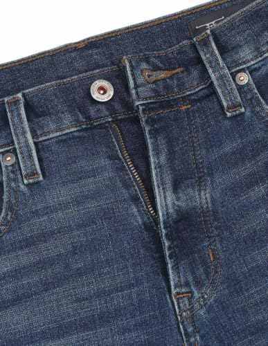 Flying Machine Dark Blue Solid Straight Fit Men's Jeans