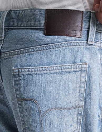 Flying Machine Light Blue Cotton Loose Fit Men's Jeans