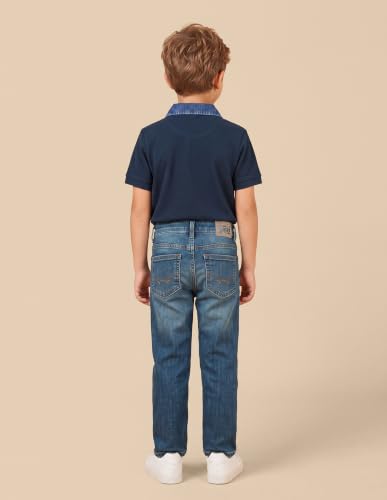 USPA Kids Boys Relaxed Fit Whiskered Jeans