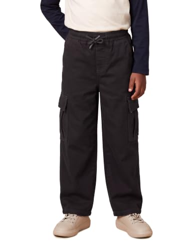 U.S. POLO ASSN. USPA Kids Boys Baggy Fit Brown Cargo Jeans