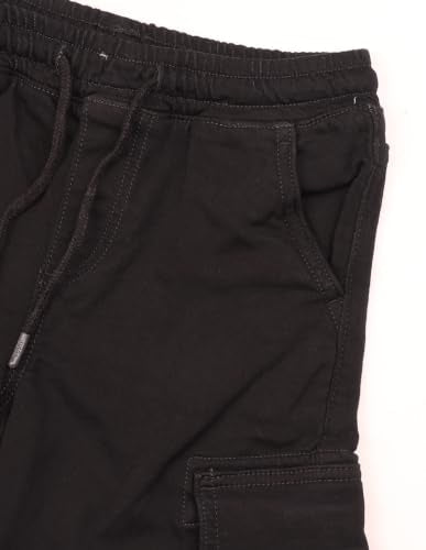 U.S. POLO ASSN. USPA Kids Boys Baggy Fit Brown Cargo Jeans
