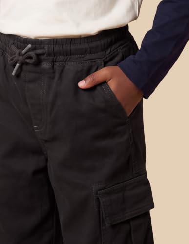 U.S. POLO ASSN. USPA Kids Boys Baggy Fit Brown Cargo Jeans