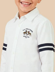 USPA Kids Boys Solid Regular Fit Shirt