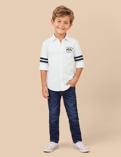 USPA Kids Boys Solid Regular Fit Shirt