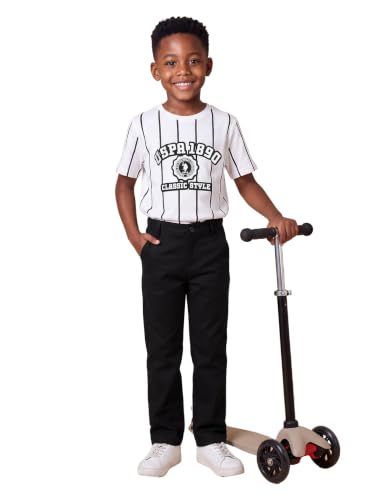 U.S. Polo Assn. Kids Solid Slim Fit Trousers