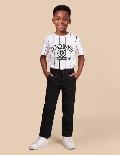 U.S. Polo Assn. Kids Solid Slim Fit Trousers