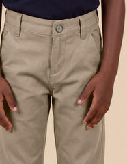 U.S. Polo Assn. Kids Solid Slim Fit Trousers