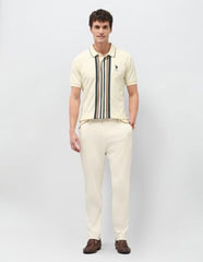 U.S.Polo Association Men's Vertical Striped Slim Fit Polo Shirt