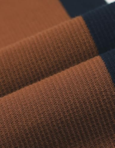 U.S. POLO ASSN. Brown Vertical Striped Slim Fit Men's Polo Shirt
