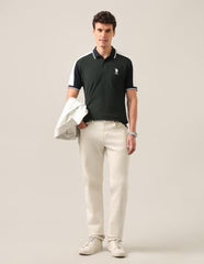 U.S.Polo Association Men's Solid Slim Fit Polo Shirt