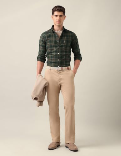 U.S.Polo Association Men's Tailored Fit Tartan Checked Shirt