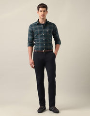 U.S.Polo Association Men's Tailored Fit Tartan Checked Shirt