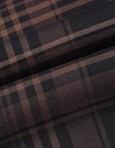 U.S. POLO ASSN. Brown Plaid Cotton Tailored Fit Men's Shirt