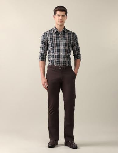 U.S. POLO ASSN. Dark Teal Plaid Tailored Fit Men's Shirt