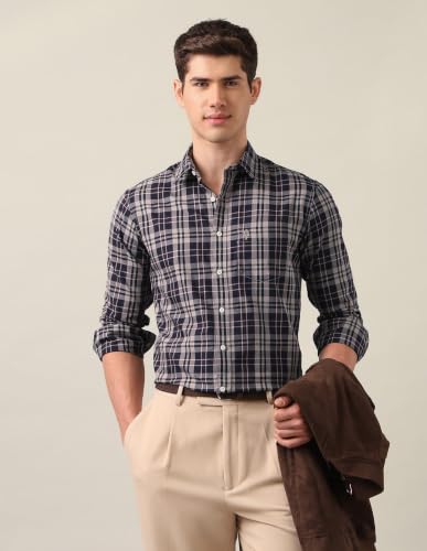 U.S.Polo Association Men's Tartan Checked Twill Shirt