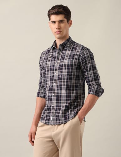 U.S.Polo Association Men's Tartan Checked Twill Shirt
