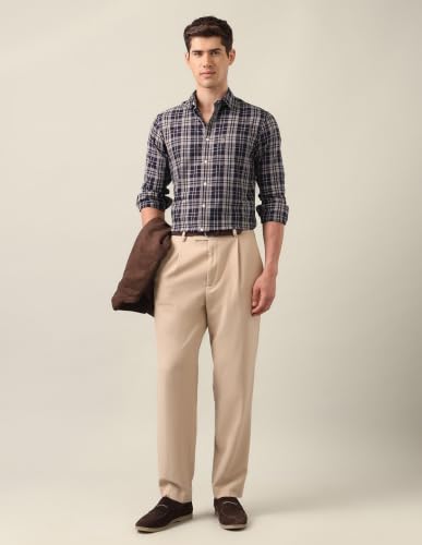 U.S.Polo Association Men's Tartan Checked Twill Shirt