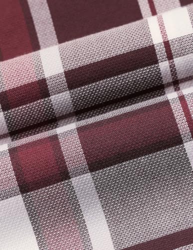 U.S. POLO ASSN. Maroon Plaid Checked Tailored Fit Men's Shirt