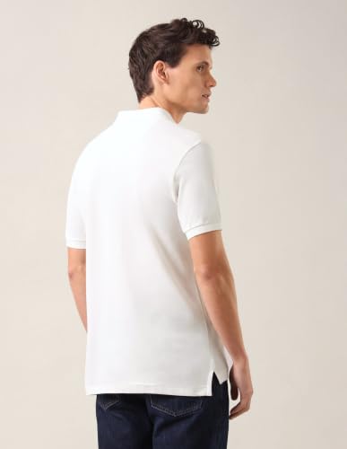 U.S. Polo Assn. Denim Co. Men's Colour Blocked with Brand Printed Slim Fit Polo Shirt