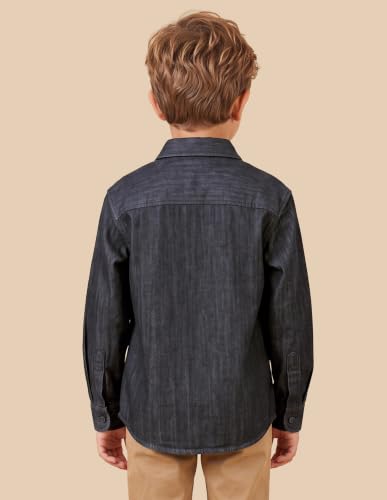 U.S. Polo Assn. Navy Cotton Heathered Boxy Fit Boy's Shirt