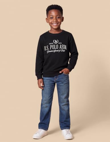 U.S. POLO ASSN. USPA Kids Boys Brand Embroidered Regular Fit Sweatshirt