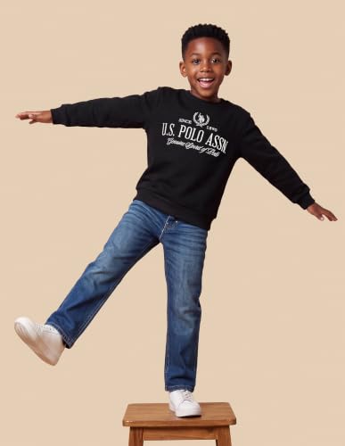 U.S. POLO ASSN. USPA Kids Boys Brand Embroidered Regular Fit Sweatshirt