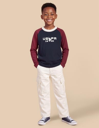 Uspa Kids Boys Brand Printed Regular Fit T-Shirt