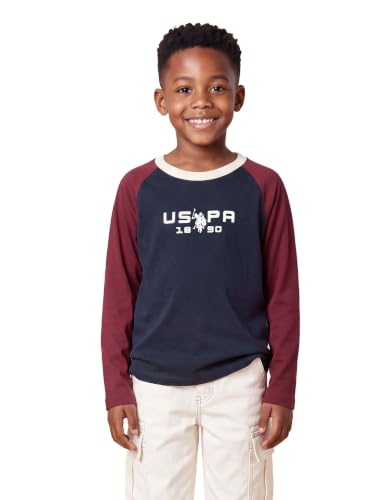 Uspa Kids Boys Brand Printed Regular Fit T-Shirt