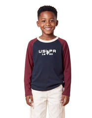Uspa Kids Boys Brand Printed Regular Fit T-Shirt