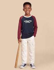 Uspa Kids Boys Brand Printed Regular Fit T-Shirt