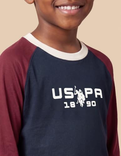 Uspa Kids Boys Brand Printed Regular Fit T-Shirt