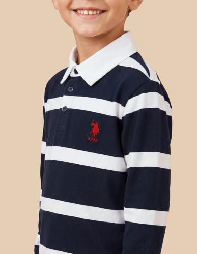 U.S. Polo Assn. Kids Horizontal Striped Regular Fit Polo Shirt