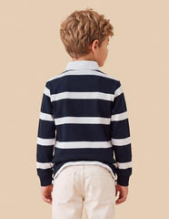 U.S. Polo Assn. Kids Horizontal Striped Regular Fit Polo Shirt