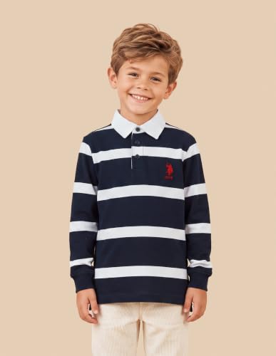 U.S. Polo Assn. Kids Horizontal Striped Regular Fit Polo Shirt
