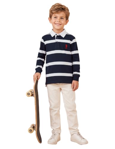 U.S. Polo Assn. Kids Horizontal Striped Regular Fit Polo Shirt