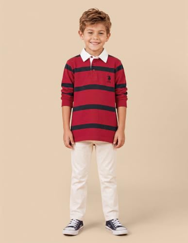 U.S. Polo Assn. Kids Horizontal Striped Regular Fit Polo Shirt