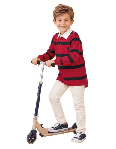 U.S. Polo Assn. Kids Horizontal Striped Regular Fit Polo Shirt