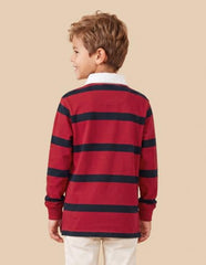 U.S. Polo Assn. Kids Horizontal Striped Regular Fit Polo Shirt