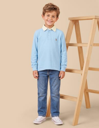 USPA Kids Boys Solid Regular Fit Polo Shirt